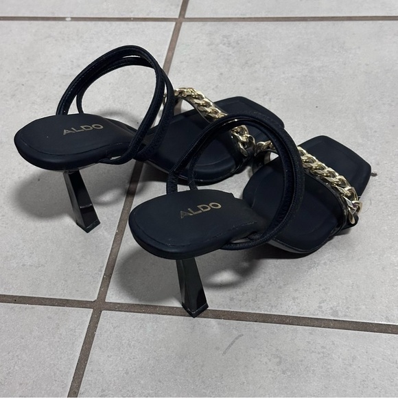 Aldo Ricchezo Women's Strappy Heels Black Size 6 - Picture 8 of 8